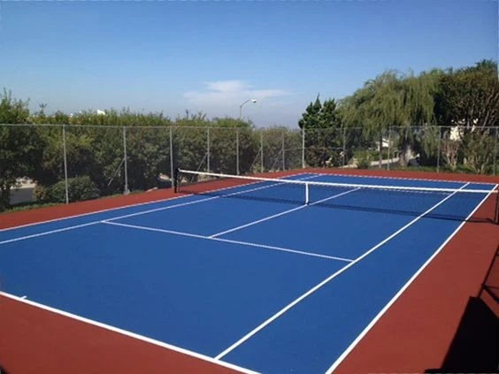 Thi công sân tennis với công nghệ chống nứt